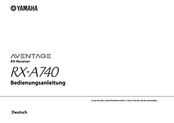 Yamaha AVENTAGE RX-A740 Bedienungsanleitung