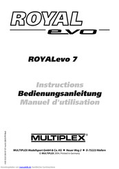 Multiplex ROYAL evo 7 Bedienungsanleitung