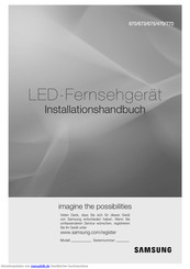 Samsung HG32EC470GW Installationshandbuch