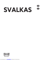 IKEA SVALKAS Gebrauchsanleitung