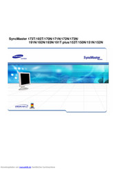 Samsung SyncMaster 191T plus Bedienungsanleitung