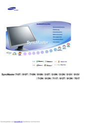 Samsung SyncMaster 710T Handbuch