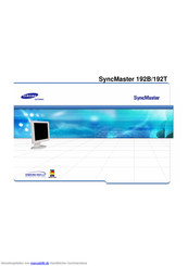 Samsung SyncMaster 192B Handbuch