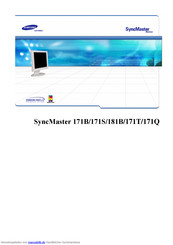 Samsung SyncMaster 181B Bedienungsanleitung