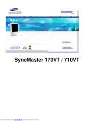 Samsung SyncMaster 173VT Bedienungsanleitungen