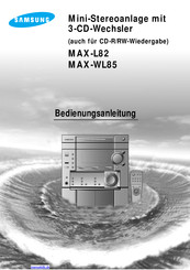 Samsung MAX-WL85 Bedienungsanleitung