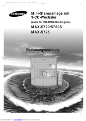 Samsung MAX-S720S Bedienungsanleitung