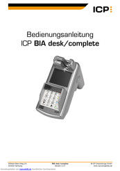 ICP BIA desk Bedienungsanleitung