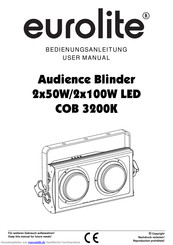 EuroLite Audience Blinder 2x50W LED COB 3200K Bedienungsanleitung