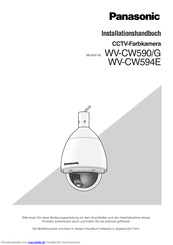 Panasonic WV-CW590/G Installationshandbuch