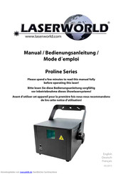 Laserworld PRO-700RGB advanced Bedienungsanleitung