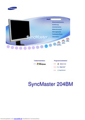 Samsung SyncMaster 204BM Bedienungsanleitung