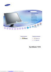 Samsung SyncMaster 721N Bedienungsanleitung