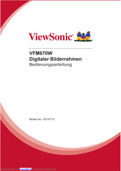 ViewSonic VFM670W Bedienungsanleitung