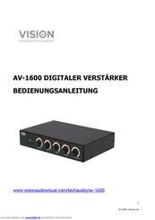 Vision AV-1600 Bedienungsanleitung
