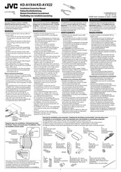 JVC KD-AVX44 Installationsanleitung