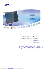 Samsung syncmaster 204b Handbuch