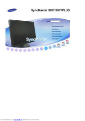 Samsung SyncMaster 305TPLUS Bedienungsanleitung