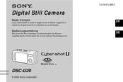 Sony Cyber-shot U DSC-U20 Bedienungsanleitung