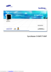 Samsung SyncMaster 510MP Bedienungsanleitungen