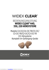 Widex C2-CIC-TR Bedienungsanleitung