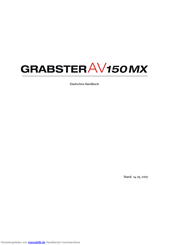 TerraTec GRABSTER AV 150MX Handbuch
