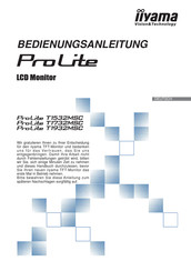 Iiyama ProLite T1532MSC Bedienungsanleitung