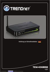 TRENDnet TEW-436BRM Schnellinstallationsanleitung