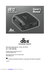 dbx db12 Active Direct Box Anleitung
