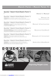 Sunrise Medical Quickie Match Point Benutzerhandbuch