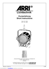 ARRI ARRI T 5 Kurzanleitung