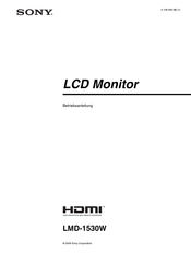 Sony LMD-1530W Betriebsanleitung