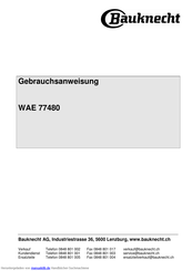 BAUKNECHT WAE 77480 Gebrauchsanweisung