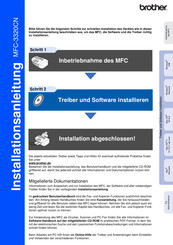 Brother MFC-3320CN Installationsanleitung