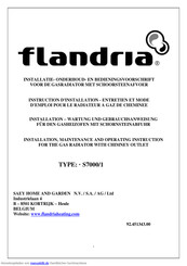 Flandria S7000/1 Installation, Gebrauch, Wartung