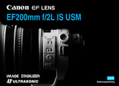 Canon EF 200mm f2L IS USM Bedienungsanleitung