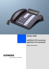 Siemens HiPath 4000optiPoint 410 standard Bedienungsanleitung