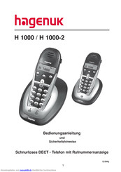 Hagenuk h 1000-2 Bedienungsanleitung
