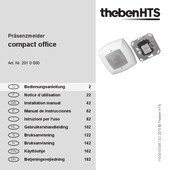 theben HTC compact office Bedienungsanleitung
