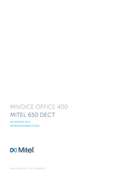 Mitel MITEL 650 DECT Bedienungsanleitung