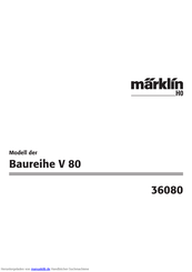Märklin 36080 Handbuch