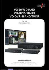 Video One VO-DVR-04AHD Benutzerhandbuch