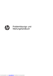HP Pavilion HPE h8-1200 Serie Problemlösungs- Und Wartungshandbuch