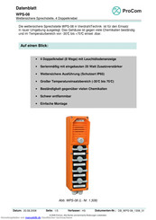 Procom WPS-08 Handbuch