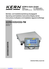 KERN KXS-TM Etriebs- Und Installationsanleitung