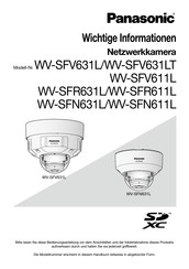 Panasonic WV-SFV611L Bedienungsanleitung