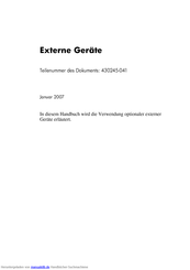 HP Compaq nx6325 Handbuch