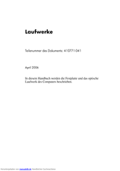 HP Compaq nx7300 Handbuch