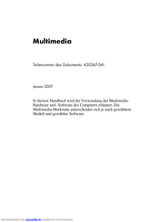 HP Compaq nx6325 Handbuch