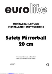 EuroLite Mirrorball 20 cm Montageanleitung
